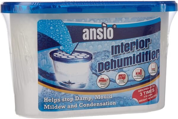 ANSIO 500ml Dehumidifier - Pack of 10 Moisture Absorbers for Home & Kitchen - Image 2