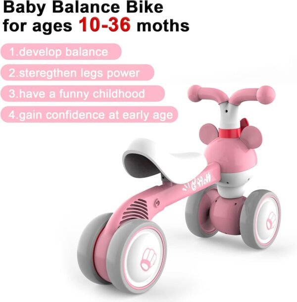 Baby Balance Bike - No Pedals, 10-36 Months, Safe Toddler Ride-On Toy - Image 7