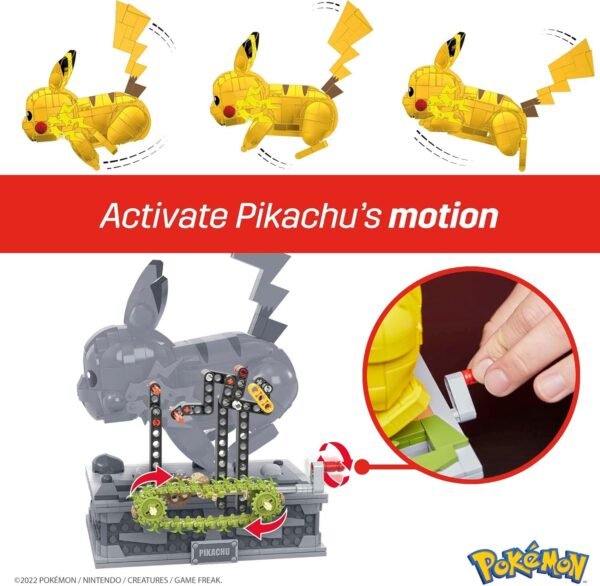 MEGA Pokémon Action Figure - Motion Pikachu Building Set - Image 6