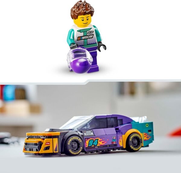 LEGO Speed Champions NASCAR Chevrolet Camaro ZL1 Race Car Toy - Image 8